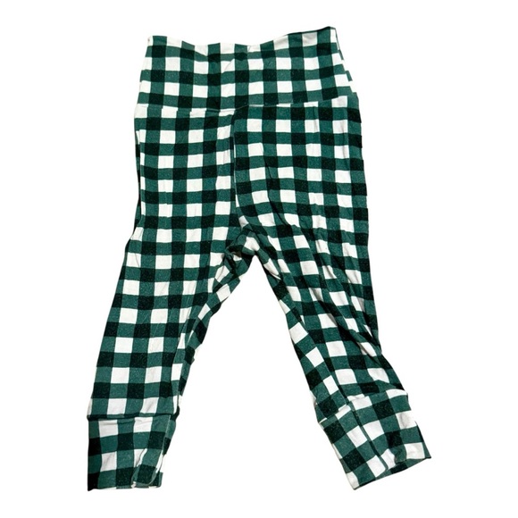 Lou Lou & Company Green and White Gingham top and bottom 3-6mo - Picture 5 of 6